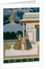 Girl & old woman take refuge from a storm. India, Mughal period, late 18th century by Unknown