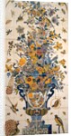 Tile panel with flowers and birds. Delft, Netherlands, 18th century by Anonymous