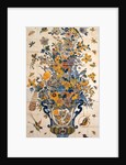 Tile panel with flowers and birds. Delft, Netherlands, 18th century by Anonymous