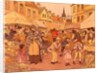 Fruit Stalls, illustration by Francis Donkin Bedford. England, 1899 by Francis Donkin Bedford