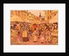 Fruit Stalls, illustration by Francis Donkin Bedford. England, 1899 by Francis Donkin Bedford
