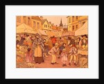 Fruit Stalls, illustration by Francis Donkin Bedford. England, 1899 by Francis Donkin Bedford