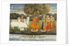 Krishna playing the flute to the gopis. Jaipur, India, 1840 by Unknown