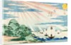 Ships entering Tempozan Harbour by Yashima Gakukei