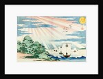Ships entering Tempozan Harbour by Yashima Gakukei