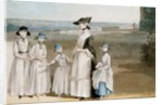Three Daughters of The 2nd Earl of Waldegrave with Miss Keppel by Paul Sandby