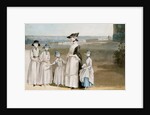 Three Daughters of The 2nd Earl of Waldegrave with Miss Keppel by Paul Sandby