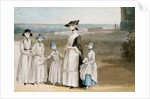 Three Daughters of The 2nd Earl of Waldegrave with Miss Keppel by Paul Sandby