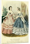 Two Ladies in Ball Dresses. France, mid-19th century by Unknown