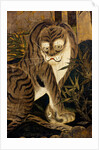 Tiger, depicted on a painted screen. Japan, 17th century by Anonymous