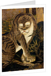 Tiger, depicted on a painted screen. Japan, 17th century by Anonymous