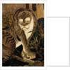 Tiger, depicted on a painted screen. Japan, 17th century by Anonymous