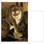 Tiger, depicted on a painted screen. Japan, 17th century by Anonymous
