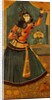 Lady Dancing and Playing Castanets. Iran, Qajar dynasty, 19th century by Unknown