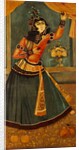 Lady Dancing and Playing Castanets. Iran, Qajar dynasty, 19th century by Unknown