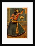 Lady Dancing and Playing Castanets. Iran, Qajar dynasty, 19th century by Unknown