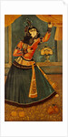 Lady Dancing and Playing Castanets. Iran, Qajar dynasty, 19th century by Unknown
