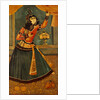 Lady Dancing and Playing Castanets. Iran, Qajar dynasty, 19th century by Unknown