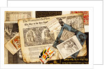 Trompe l'oeil, engravings and pages from books by Samuel Moore