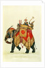 Akbar II mounted on an elephant, Delhi Company School by Delhi Company School