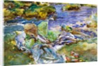 Turkish Woman by a Stream by John Singer Sargent