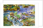 Turkish Woman by a Stream by John Singer Sargent