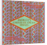 Box label for Jacob & Co's Chocolate Cream Trifles by Unknown
