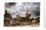 Salisbury Cathedral with Cottages by John Constable