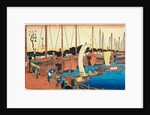 Mouth of Aji River in Osaka by Utagawa Hiroshige