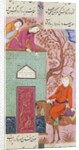 Shirin Looks at Khusraw from Her Castle by Ganjavi Nizami