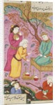 Shapur Reports to Khusraw,  by Ganjavi Nizami. From The Romance of Khusraw and Shirin. Iran, 17th century by Ganjavi Nizami