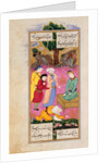 Khusraw Prostate at Shah's Feet by Ganjavi Nizami