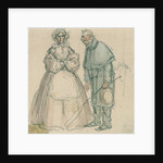 Coachman and Housekeeper by John Leech