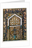 Single-tile tomb-marker in the form of a mihrab by Unknown