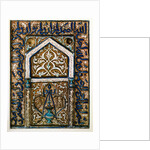 Single-tile tomb-marker in the form of a mihrab by Unknown