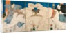 Triptych of Two Sumo Wrestlers and Umpire by Utagawa Kunisada