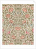 Rose furnishing fabric by William Morris