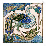 Heron and Dolphin by William Frend De Morgan