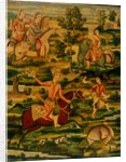 Hunting party. Persia, Qajar dynasty, 19th century by Unknown