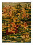 Hunting party. Persia, Qajar dynasty, 19th century by Unknown