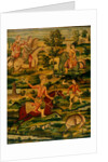 Hunting party. Persia, Qajar dynasty, 19th century by Unknown