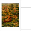 Hunting party. Persia, Qajar dynasty, 19th century by Unknown