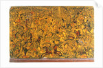 Battle scene depicted on a book cover. Persia, 1739 by Anonymous