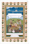 Ladies on a terrace under a canopy. India, Mughal period, c.1725-30 by Unknown