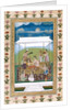 Ladies on a terrace under a canopy. India, Mughal period, c.1725-30 by Unknown