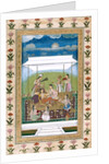 Ladies on a terrace under a canopy. India, Mughal period, c.1725-30 by Unknown