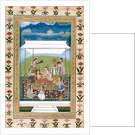 Ladies on a terrace under a canopy. India, Mughal period, c.1725-30 by Unknown