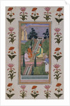 Friends in a Garden. India, early 17th century by Unknown