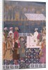 Nawab holding a durbar during a fireworks display. India, early 18th century by Unknown