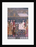 Nawab holding a durbar during a fireworks display. India, early 18th century by Unknown